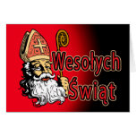 St. Nicholas Wesolych Swiat Christmas Card