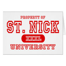 St. Nick University Greeting Cards