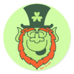 St Paddy's Day Leprechaun Laughing Stickers