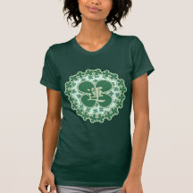St Paddys Day Shamrocks Kanji Tshirt