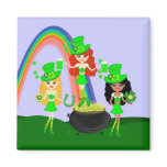 St Patrick Day’s Leprechaunettes Magnet