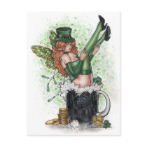 St Patrick Fairy Postcard