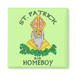 St. Patrick Is My Homeboy Refrigerator Magnets