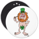 St Patrick Leprechaun button badge