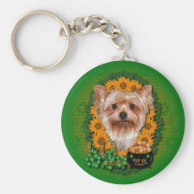 St patrick - pot d'or - Yorkshire Terrier Porte-clés