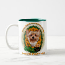 St patrick - pot d'or - Yorkshire Terrier Tasse À Café