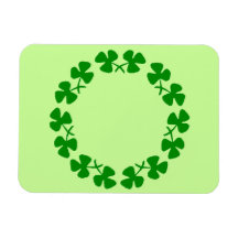 St. Patrick’s Day Shamrock Ring Flexible Magnet