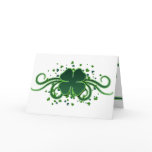St. Patrick’s Day Shamrock Swirls Greeting Card