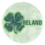 St. Patrick’s ‘Ireland’ Shamrock Grunge Sticker