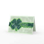 St. Patrick’s ‘Irish For A Day’ Shamrock Grunge Greeting Cards