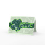 St. Patrick’s ‘Kiss Me’ Shamrock Grunge Card