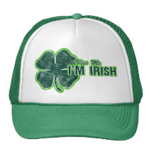 St. Patrick’s ‘Kiss Me’ Shamrock Grunge Hat