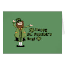 St Patrick Wishes You A Happy St Pats Day Greeting Cards