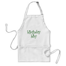 St Patrick's Birthday Boy with Shamrocks Aprons