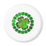 St patricks Clover Irish Harp 2009 Art magnets
