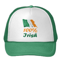 St. Patricks Day 100% Irish Mesh Hat