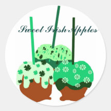 St Patricks Day apples stickers