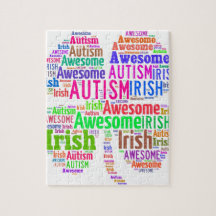 St. Patrick's Day Autism Awareness Products Puzzles