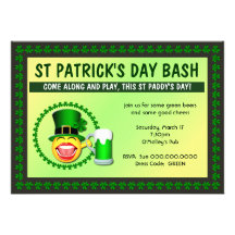 St Patrick's Day Bash Invitation