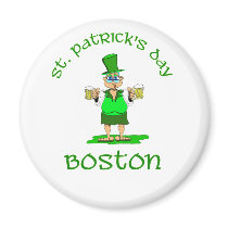 st patricks day boston gladys magnet