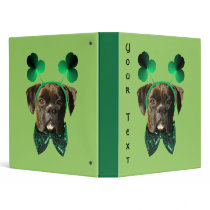 St. Patrick's Day Boxer binder