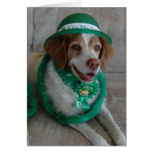 ST. PATRICKS DAY BRITTANY - Customized Greeting Card