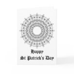 St Patrick's Day Card with Knot Mandala