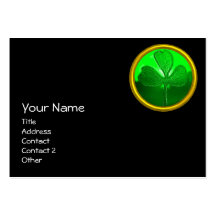 ST PATRICK'S  DAY CAT  WITH GREEN IRISH BEER BUSINESS CARD TEMPLATES