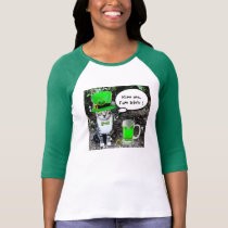 ST PATRICK'S DAY CAT WITH GREEN IRISH BEER t-shirts