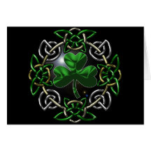 St. Patrick's Day Celtic knot design Greeting Cards
