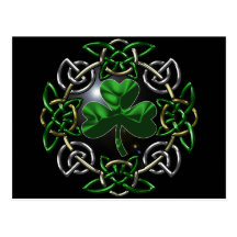 St. Patrick's Day Celtic knot design Post Cards