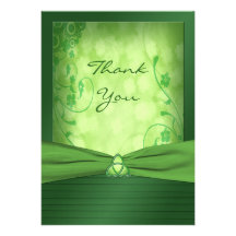 St. Patrick's Day Celtic Love Knot Thank You Card Custom Announcements