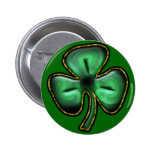 St. Patrick's Day Clover Button