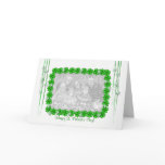 St. Patrick's Day Clover Stars Wide (photo frame) Card