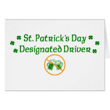 St. Patrick's Day Designated Driver Card