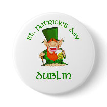 St Patrick's Day ~ Dublin Pinback Buttons