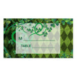 St. Patrick's Day Florish Clover Irish wedding pla Business Card Templates