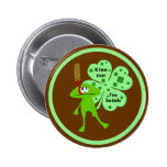 St. Patrick's Day Frog Button