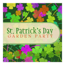St. Patrick's Day Garden Party Invitations