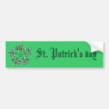 St. Patrick's Day Gifts : The Shamrock. Bumper Stickers