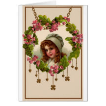 St. Patricks Day Girl Card