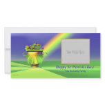 St. Patrick's Day Gold Pot of Gold Photo Greeting Card
