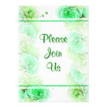 St Patrick's day green rose party Announcement