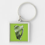 St Patrick's Day Harp of Ireland Equipment Tag Keychains