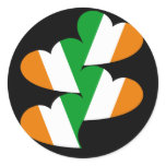 St patricks day hearts stickers