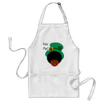 St. Patrick's Day Humour: Kiss Me. I'm Black Irish Aprons