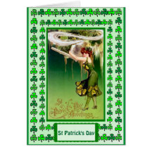 St Patrick's day, Irish magic Greeting Cards