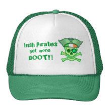 St. Patrick's Day Irish Pirate Trucker Hat