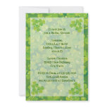 St. Patrick's Day Irish wedding bridal shower invitations