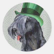 St. Patrick's Day Kerry Blue Terrier Stickers